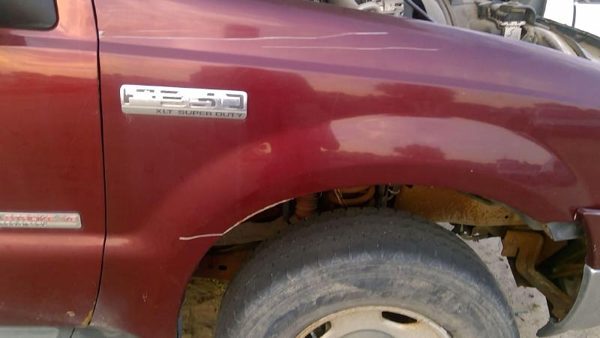 2006 Ford F350 Sd Pickup Fender RH Super Duty Dark Red Jm — photo 7