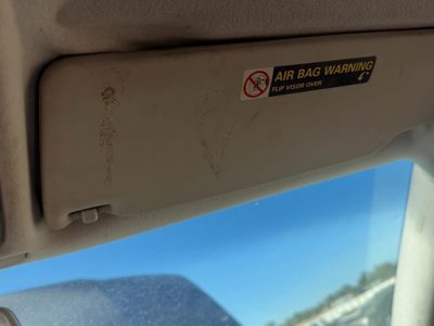 2000-2006 Vw Jetta Passenger Right Sun Visor Oem Without Illumination Black