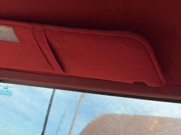 1987-1991 Ford F150 Driver Left Sun Visor Oem Red — photo 1