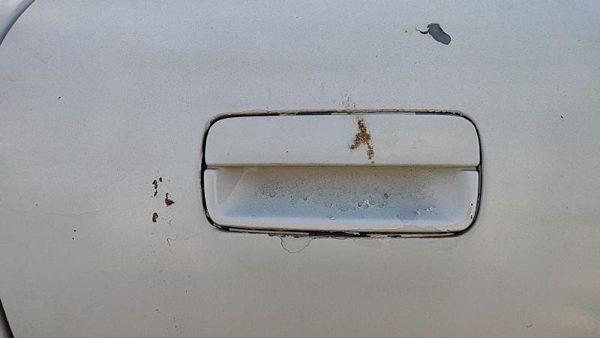 92-99 Pontiac Bonneville Passenger Right Rear Outside Door Handle Oem Back White — photo 3