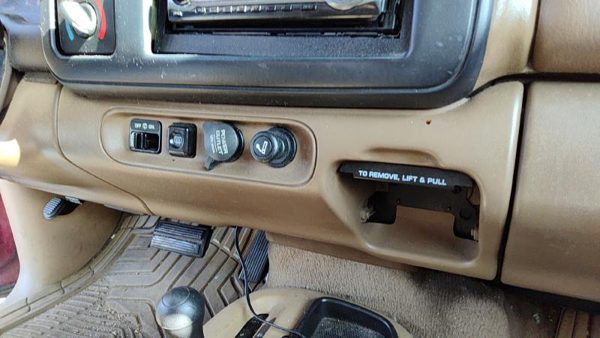 2000 Dodge Durango Center Lower Dash Bolster Trim Panel Oem Tan — photo 2