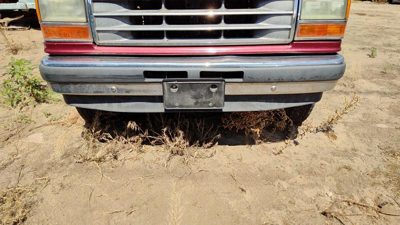 1991-1994 Ford Explorer Chrome Front Bumper With Brackets Oem F1tz17757h