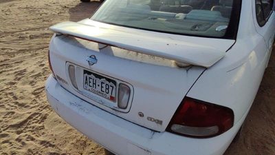 2002 Nissan Sentra Trunk/decklid/hatch/tailgate White QM1