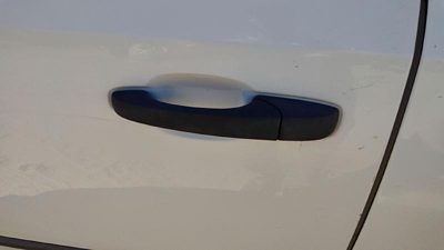 08-20 Grand Caravan Passenger Right Rear Outside Door Handle Back White Pw1