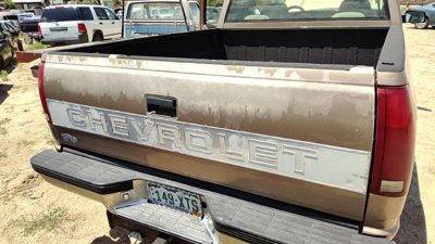 1997 Chevy Pickup 2500 Trunk/decklid/hatch/tailgate Gold 55U