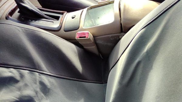 2000-2001 Buick Regal Driver Left Front Seat Belt Buckle Receiver Oem Taupe 523 — photo 2