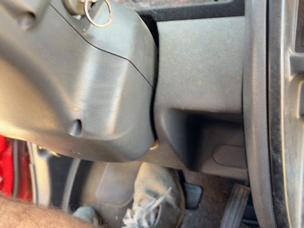 94-95 Nissan Pathfinder Lower Dash Under Column Knee Bolster Trim Panel Oem Gray — photo 5