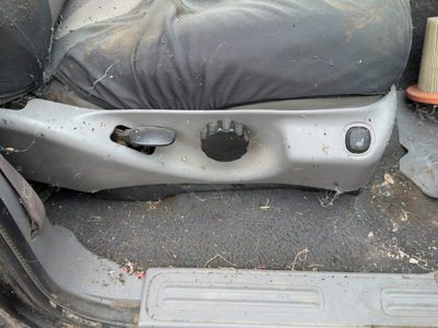 01 Expedition Passenger Right Side Power Seat Switch With Trim Panel Oem Gray 12