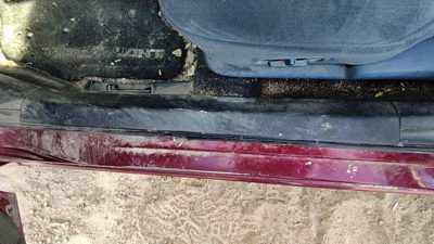 04-12 Mitsubishi Galant Driver Left Lower Sill Step Moulding Trim Panel Oem Gray
