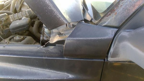 1996 Geo Tracker Driver Left Upper Moulding From Fender Oem Trim Strip Black — photo 3