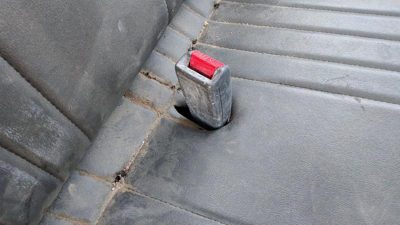90-97 Nissan Hardbody Passenger Right Front Seat Belt Buckle Receiver Oem Gray