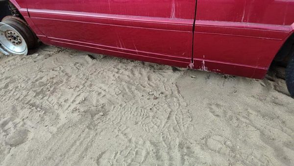 95-02 Eldorado Driver Left Lower Rocker Panel Moulding Side Crimson Red 86U — photo 1