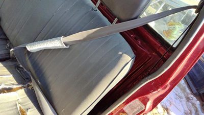 95-97 Nissan Hardbody Driver Left Front Seat Belt Retractor Oem Shoulder Gray