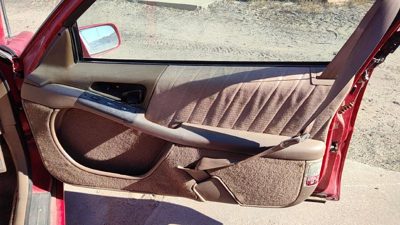 1988-1996 Grand Prix Passenger Right Door Trim Panel With Switches 2 Door Tan