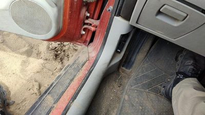 2007 Chevy Cobalt Driver Left Lower Kick Trim Panel Oem Gray 14C