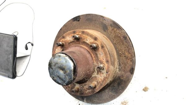1981-93 Dodge Ram W250 Driver Left Front Spindle Steering Knuckle With Wheel Hub — photo 11
