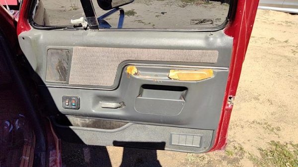1987-1991 Ford F150 Passenger Right Front Door Trim Panel With Switches Gray — photo 4