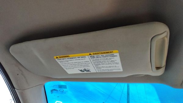 2007-2008 Nissan Altima Driver Left Sun Visor Oem Charcoal G 96401Ja20a — photo 1