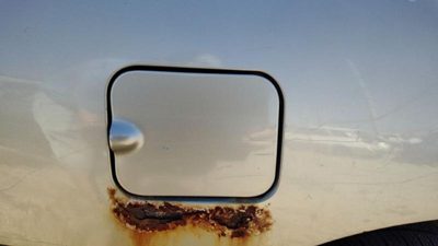 1995-2005 Chevy Cavalier Fuel Tank Door With Hinge Gas Lid Oem Filler Gold 49U