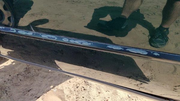 98-04 Cadillac Seville Driver Left Front Moulding From Door Oem Trim Strip Green — photo 3