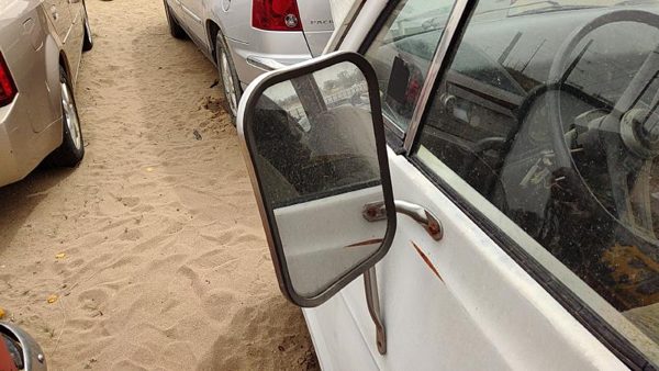 1974 Dodge Van B200 Driver Left Side Mirror Door Mounted Chrome Oem White — photo 4