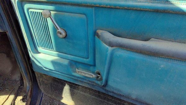 80-86 Ford F150 Passenger Right Front Door Trim Panel Manual Windows Oem Blue — photo 5