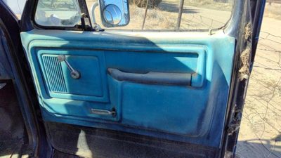 80-86 Ford F150 Passenger Right Front Door Trim Panel Manual Windows Oem Blue