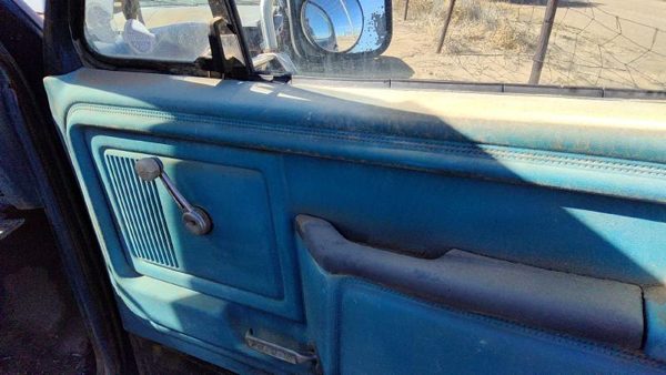 80-86 Ford F150 Passenger Right Front Door Trim Panel Manual Windows Oem Blue — photo 3