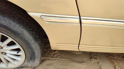 1996-2000 Town & Country Passenger Right Rear Moulding On Quarter Panel Oem Gold