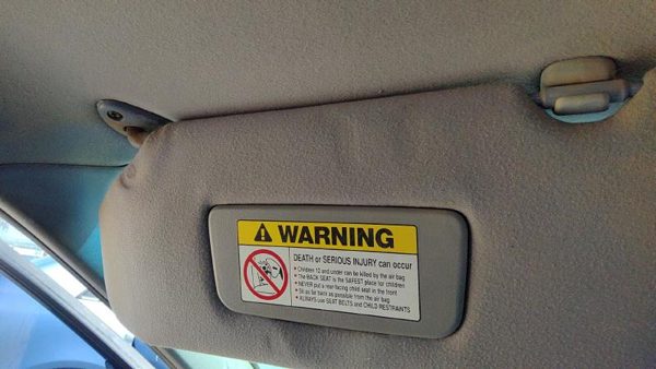 1998-2002 Honda Accord Driver Left Sun Visor Oem Gray 83280S84a03zd — photo 5