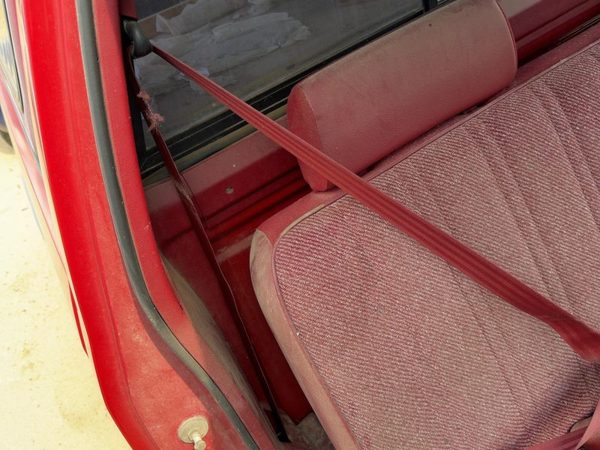 1991 Dodge Dakota Passenger Right Front Seat Belt Retractor Oem Shoulder Red — photo 2