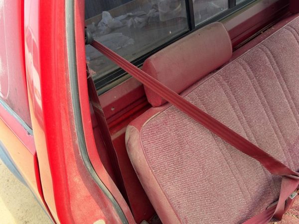 1991 Dodge Dakota Passenger Right Front Seat Belt Retractor Oem Shoulder Red — photo 3