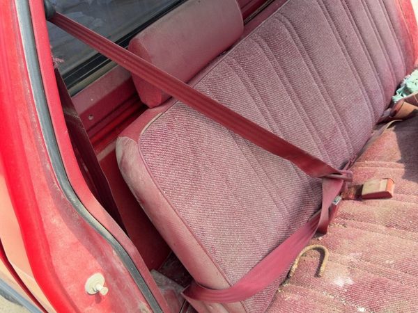 1991 Dodge Dakota Passenger Right Front Seat Belt Retractor Oem Shoulder Red — photo 1