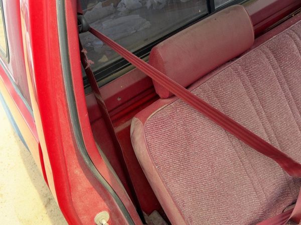 1991 Dodge Dakota Passenger Right Front Seat Belt Retractor Oem Shoulder Red — photo 6