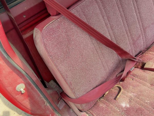 1991 Dodge Dakota Passenger Right Front Seat Belt Retractor Oem Shoulder Red — photo 5