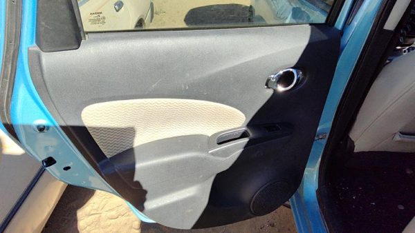 14-19 Versa Note Driver Left Rear Door Trim Panel With Switches Back Charcoal G — photo 2