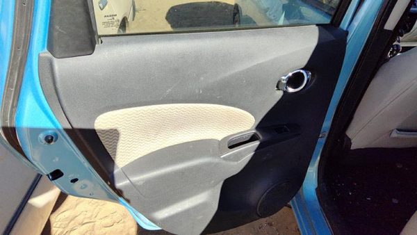 14-19 Versa Note Driver Left Rear Door Trim Panel With Switches Back Charcoal G — photo 3