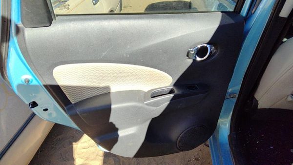 14-19 Versa Note Driver Left Rear Door Trim Panel With Switches Back Charcoal G — photo 1