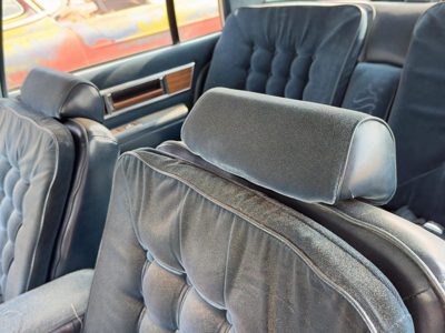 1986 Oldsmobile 98 Pair Of Front Headrests Oem Left Right Set Seat Blue