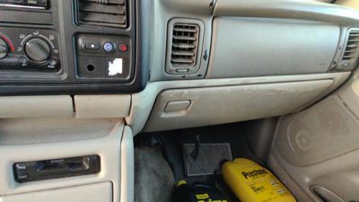 00-02 Chevy Suburban Glove Box Assembly Complete Door With Latch 922 Light Gray
