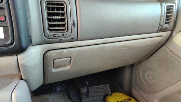 00-02 Chevy Suburban Glove Box Assembly Complete Door With Latch 922 Light Gray — photo 3