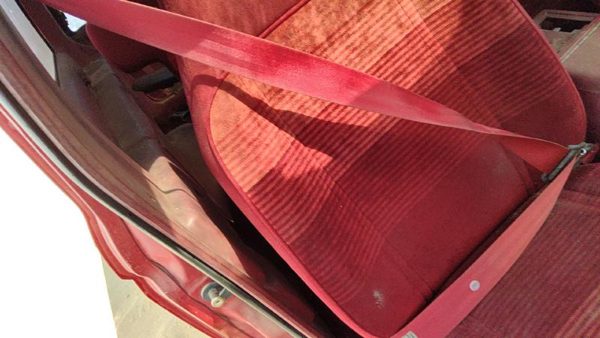 1990 Ford Bronco 2 Passenger Right Front Seat Belt Retractor Oem Shoulder Red — photo 4