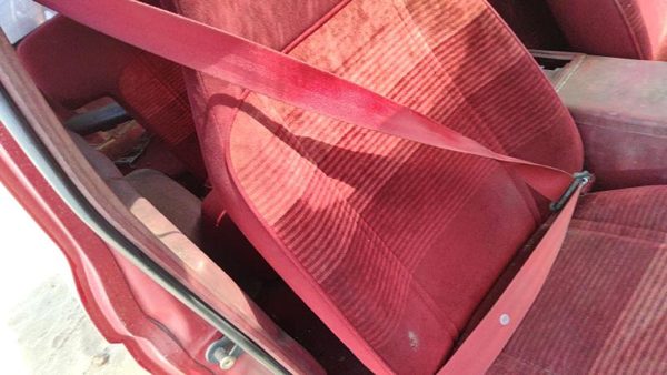 1990 Ford Bronco 2 Passenger Right Front Seat Belt Retractor Oem Shoulder Red — photo 2