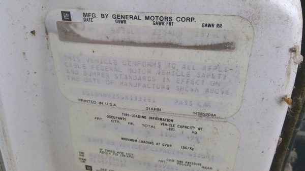 1986 Chevy Caprice Driver Left Cylinder Head Assembly OEM 4.3L — photo 6