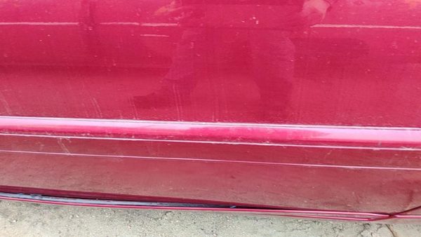 95-02 Eldorado Passenger Right Front Upper Moulding Door Trim Crimson Red 86U — photo 3