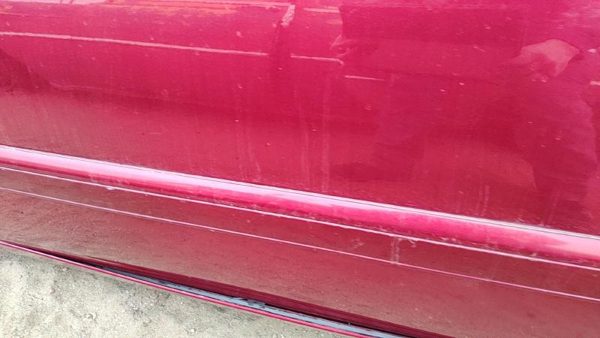 95-02 Eldorado Passenger Right Front Upper Moulding Door Trim Crimson Red 86U — photo 5