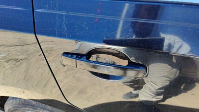 07-12 Nissan Sentra Passenger Right Rear Outside Door Handle Oem Back Black Kh3