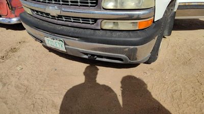 99-02 Chevy Silverado 1500 Chrome Front Bumper Assembly With Mount Brackets Oem