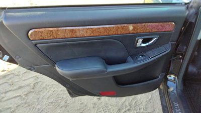 01-05 Hyundai Xg350 Driver Left Rear Door Trim Panel With Switches Back Black