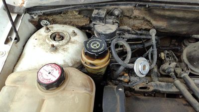 2000 01 Focus Station Wagon Power Steering Fluid Remote Reservoir Tank 2.0L Dohc